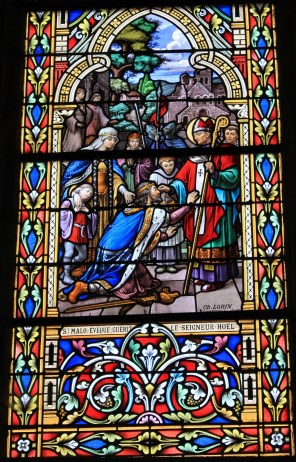 영주 호엘을 치유하는 알레스의 성 말로_by Charles Lorin_photo by XIIIfromTOKYO_in the Church of Saint-Clair in Reguiny_France.jpg